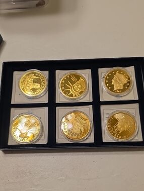 Gold Collector Coin Set - Six Commemorative Coins